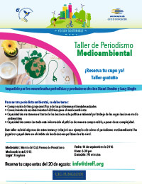 Flyer - Taller de Periodismo Medioambiental